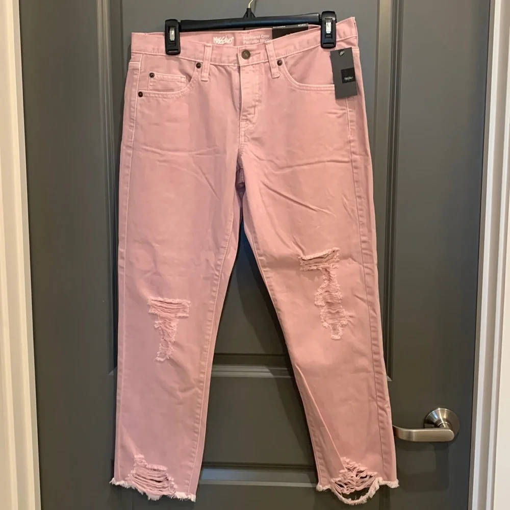 Mossimo Pink Denim crop jeans NWT - Picture 1 of 6
